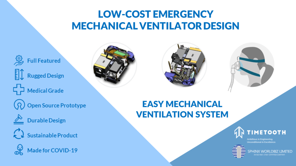 Open Source Low-cost Emergency Ventilator Design